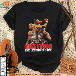 Mike Tyson The Legend Is Back Graphic Tee, Boxing Sport Legend Fan Apparel