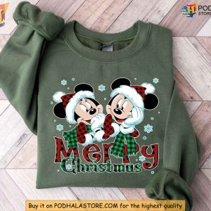 Minnie Mickey Merry Christmas Sweatshirt Festive Disney Christmas Apparel 3