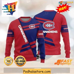 Montreal Canadiens Ugly Sweater, Xmas Gift for Fans, NHL Apparel Christmas