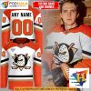 NHL Anaheim Ducks 3D Hoodie, Custom Name and Number Hockey Fan Jersey 2024