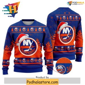 NHL New York Islanders Ugly Sweater Funny Xmas Gift Creative Christmas Ideas 2