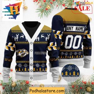 Nashville Predators Ugly Sweater Custom Xmas Apparel for Hockey Fans 2