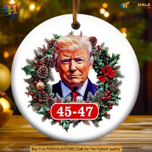 Patriotic Donald Trump Christmas Ornament Perfect Trump Gifts for Christmas 2