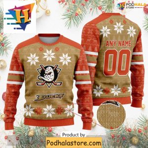 Personalized Anaheim Ducks Sweater Best Xmas Gift for NHL Enthusiasts 1