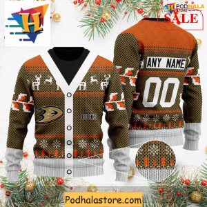 Personalized Anaheim Ducks Sweater Funny Xmas and Family Holiday Apparel 2