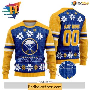 Personalized Buffalo Sabres Sweater Xmas Family Ugly Christmas Sweater 2