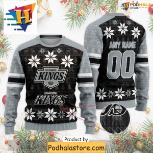 Personalized Los Angeles Kings Ugly Sweater for Funny Xmas Celebrations 2