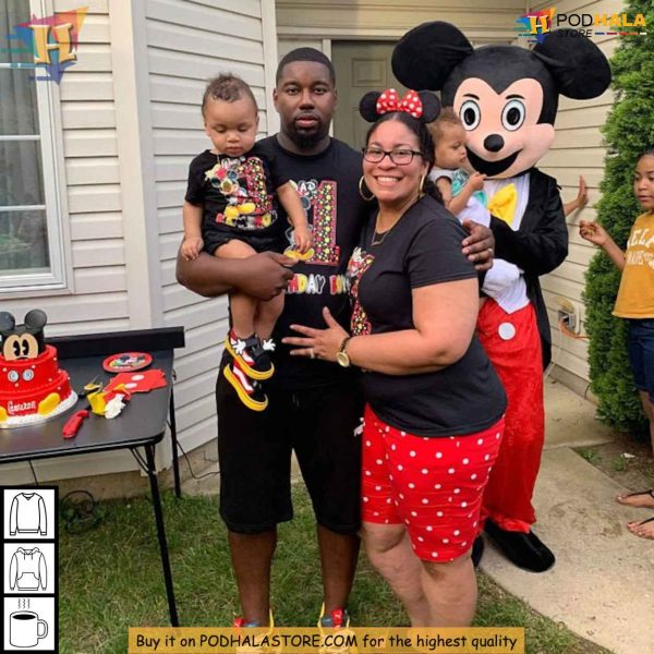 Personalized Mickey Birthday Shirt for Kids First Celebration Custom Gift