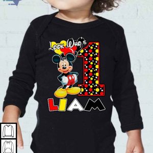 Personalized Mickey Birthday Shirt for Kids First Celebration Custom Gift 3