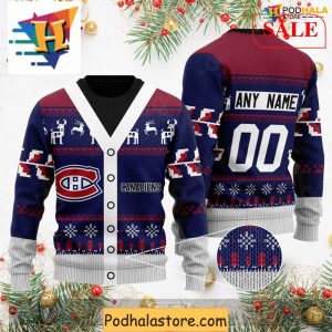 Personalized Montreal Canadiens Ugly Sweater For Christmas Festivities