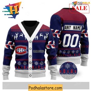 Personalized Montreal Canadiens Ugly Sweater For Christmas Festivities 2