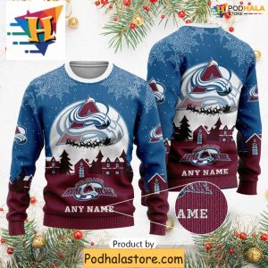 Personalized Ugly Colorado Avalanche Sweater, Funny Christmas Gift