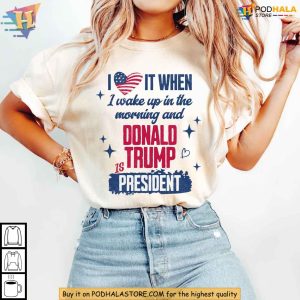 President Donald Trump Shirt, Patriotic Trump Supporter Tee for 2024 Election