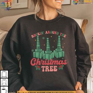 Rockin' Around The Christmas Tree Shirt, ICU Nurse Xmas Gift Ideas for Humor