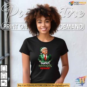 Santa Loves President Trump 2024 Christmas Shirt Funny Holiday Humor 2