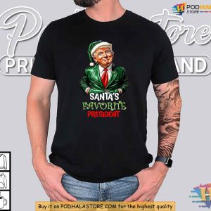 Santa Loves President Trump 2024 Christmas Shirt Funny Holiday Humor 3