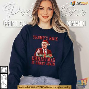 Santa Trump Christmas Shirt Make Christmas Is Great Again Funny Xmas Gifts 2
