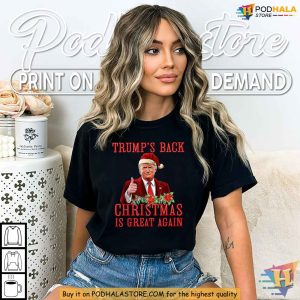 Santa Trump Christmas Shirt Make Christmas Is Great Again Funny Xmas Gifts 4
