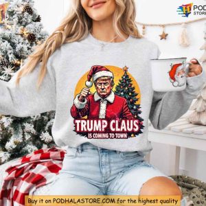 Santa Trump Christmas Shirt Xmas Family Gift Ideas Trump Claus Humor 2