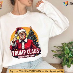 Santa Trump Christmas Shirt Xmas Family Gift Ideas Trump Claus Humor 3
