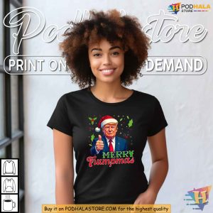 Santa Trump Merry Trumpmas Shirt Perfect Political Christmas Gift 2