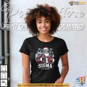 Sigma Claus Cool Santa Funny Christmas Shirt for Holiday Cheer Gift Ideas 3