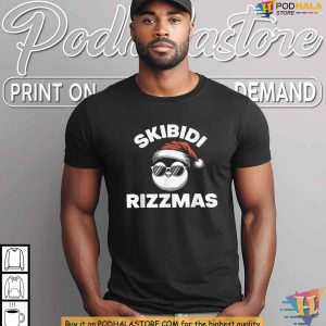 Skibidi Rizzmas Christmas Penguin Shirt for Funny Xmas Gift Ideas 2