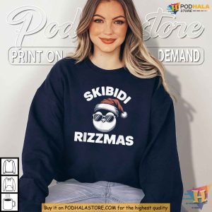 Skibidi Rizzmas Christmas Penguin Shirt for Funny Xmas Gift Ideas 4
