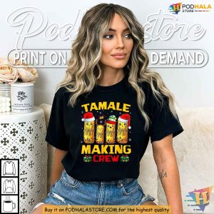 Tamale Making Crew Mexican Christmas Shirt Funny Xmas Gift Ideas 3