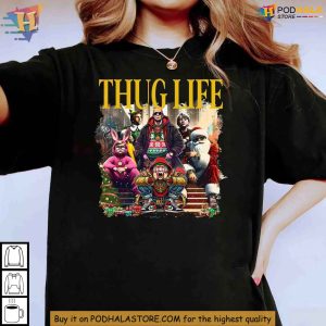 Thug Life Christmas Shirt, Funny Holiday Tee, Unique Xmas Gift for Friends