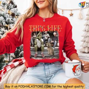 Thug Life Shirt Christmas Edition with Grinch Friends for Festive Fun 2