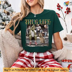 Thug Life Shirt Christmas Edition with Grinch Friends for Festive Fun 3