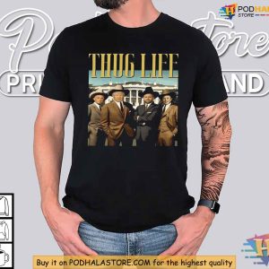 Thug Life Shirt Featuring Vance Kennedy Jr Trump and Elon Musk Humor 4