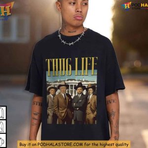 Thug Life Shirt Trump 2024 Election Humor Political Satire Apparel 2