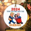 Trump 2024 Garbage Truck Ornament, Funny Christmas Gift for Trump Fans