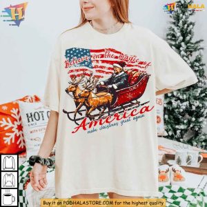 Trump Believe in the Magic of American Shirt Funny Xmas Gift Ideas 1