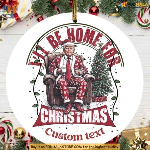 Trump Ceramic Christmas Ornament 2024 Funny Xmas Gift for Trump Fans 2
