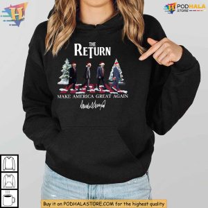 Trump Christmas Hoodie, Donald Trump Xmas Gift, Festive Holiday Apparel