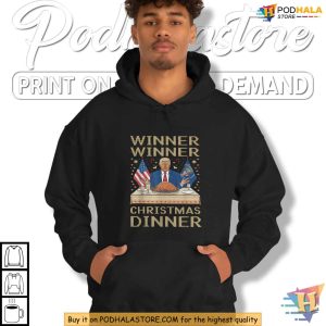 Trump Christmas Winner Winner Turkey Dinner Shirt, Funny Political Gift