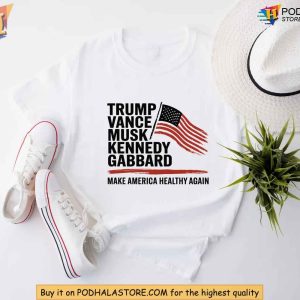 Trump Election Predictions 2024 Shirt, Vance Musk Kennedy Gabbard Tee