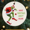 Trump Grinch Funny Christmas Ornament, Make Christmas Great Again Keepsake