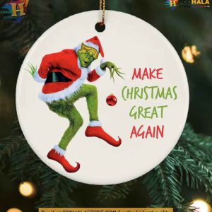 Trump Grinch Funny Christmas Ornament, Make Christmas Great Again Keepsake