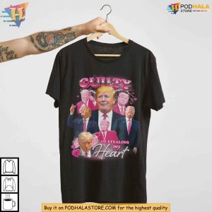 Trump Guilty of Stealing My Heart Shirt Vintage Fan Art Retro Design 3