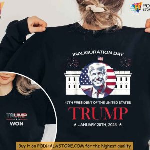Trump Inauguration Day Shirt, 47th President Trump 2025 Patriotic Apparel
