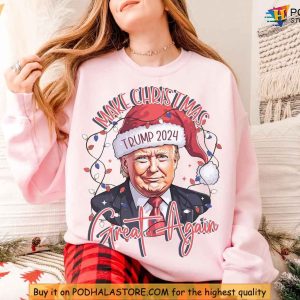 Trump MAGA Christmas Crewneck Sweatshirt Festive Donald Trump Holiday Apparel 4