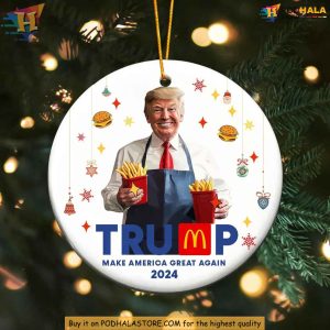Trump Make America Great Again Ceramic Ornament, Funny Christmas Gift Ideas