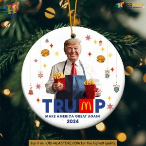 Trump Make America Great Again Ceramic Ornament Funny Christmas Gift Ideas 2