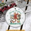 Trump Merry Christmas Americans Full Ornament, Funny Trump Christmas Gifts
