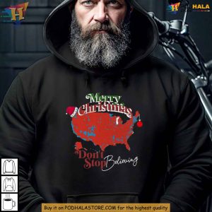 Trump Merry Christmas Pullover Hoodie, Patriotic Christmas Election Apparel