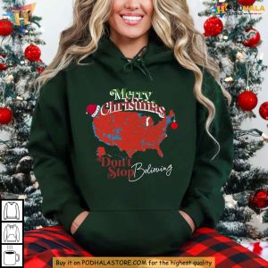 Trump Merry Christmas Pullover Hoodie Patriotic Christmas Election Apparel 2